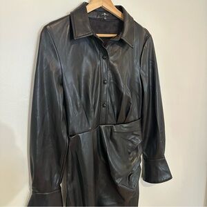 7 For All Mankind Leather Dress
